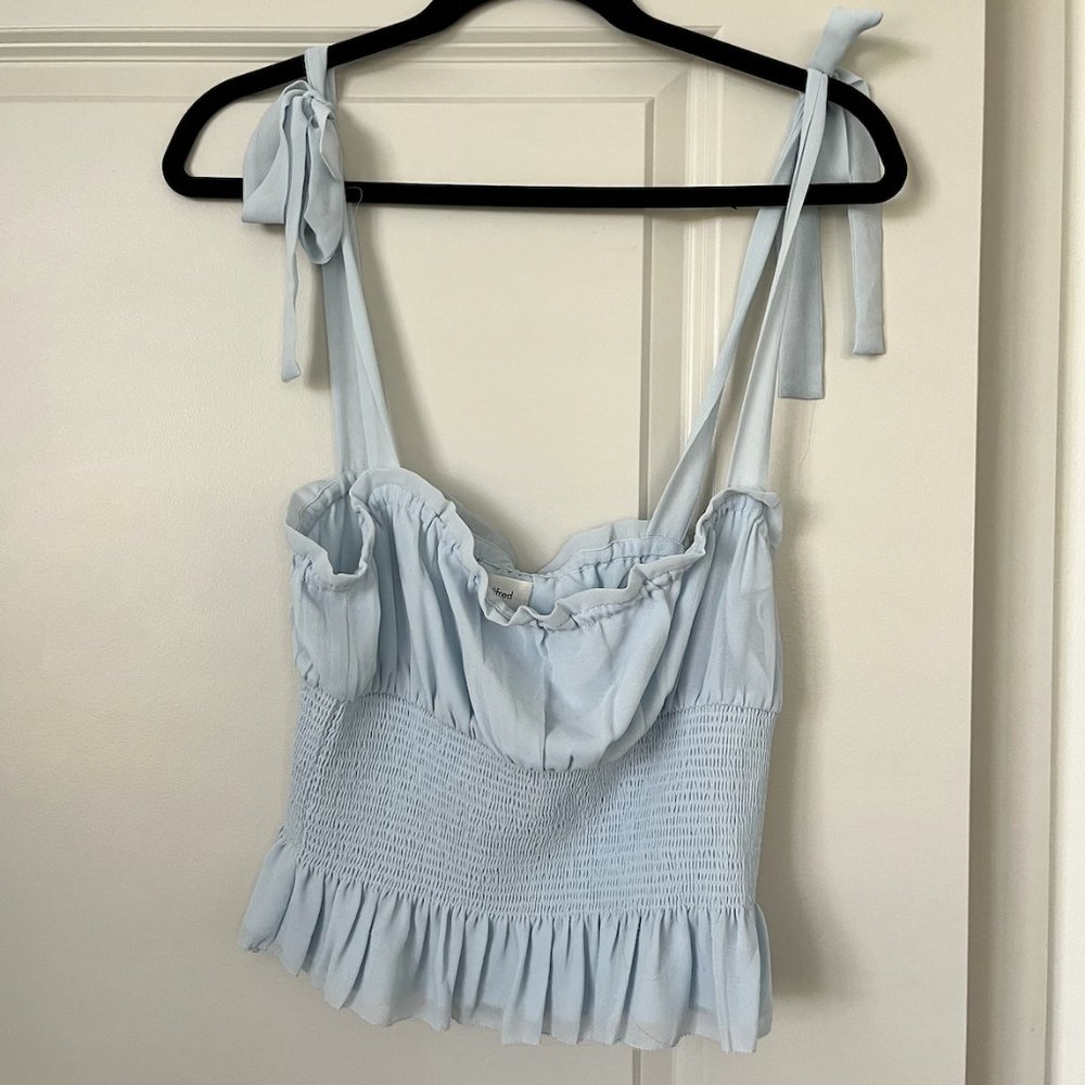 Aritzia Wilfred Ballad Camisole in Heatwave Blue